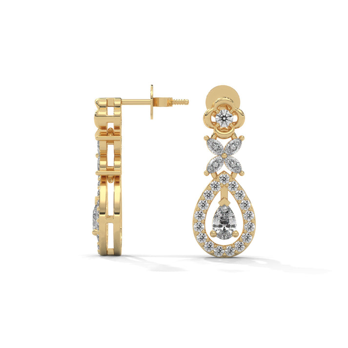 lab grown diamond | moissanite Jewellery Victorian Rose Cut Lab Grown Diamond OR Moissanite Earrings by Rabbito Jewels