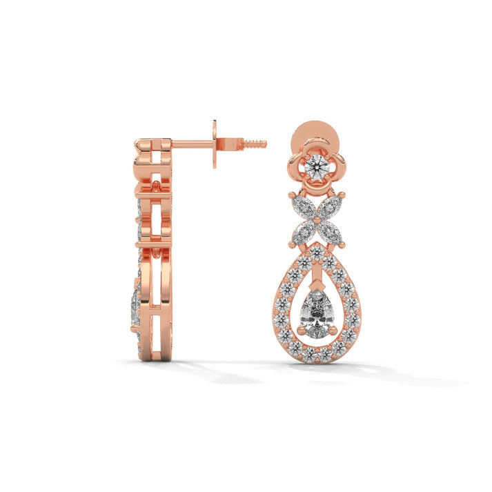 lab grown diamond | moissanite Jewellery Victorian Rose Cut Lab Grown Diamond OR Moissanite Earrings by Rabbito Jewels