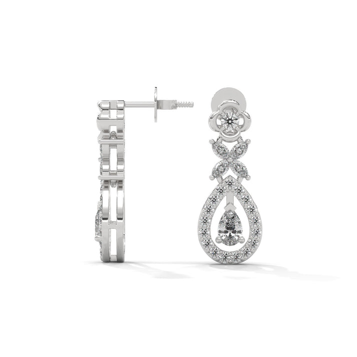 lab grown diamond | moissanite Jewellery Victorian Rose Cut Lab Grown Diamond OR Moissanite Earrings by Rabbito Jewels