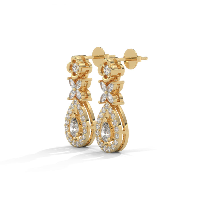 lab grown diamond | moissanite Jewellery Victorian Rose Cut Lab Grown Diamond OR Moissanite Earrings by Rabbito Jewels