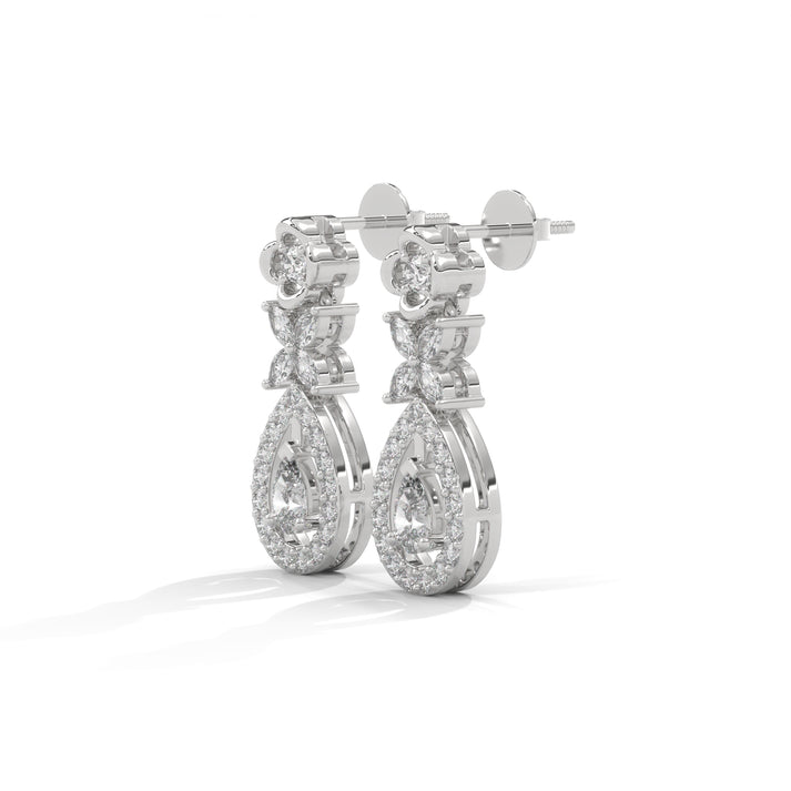 lab grown diamond | moissanite Jewellery Victorian Rose Cut Lab Grown Diamond OR Moissanite Earrings by Rabbito Jewels