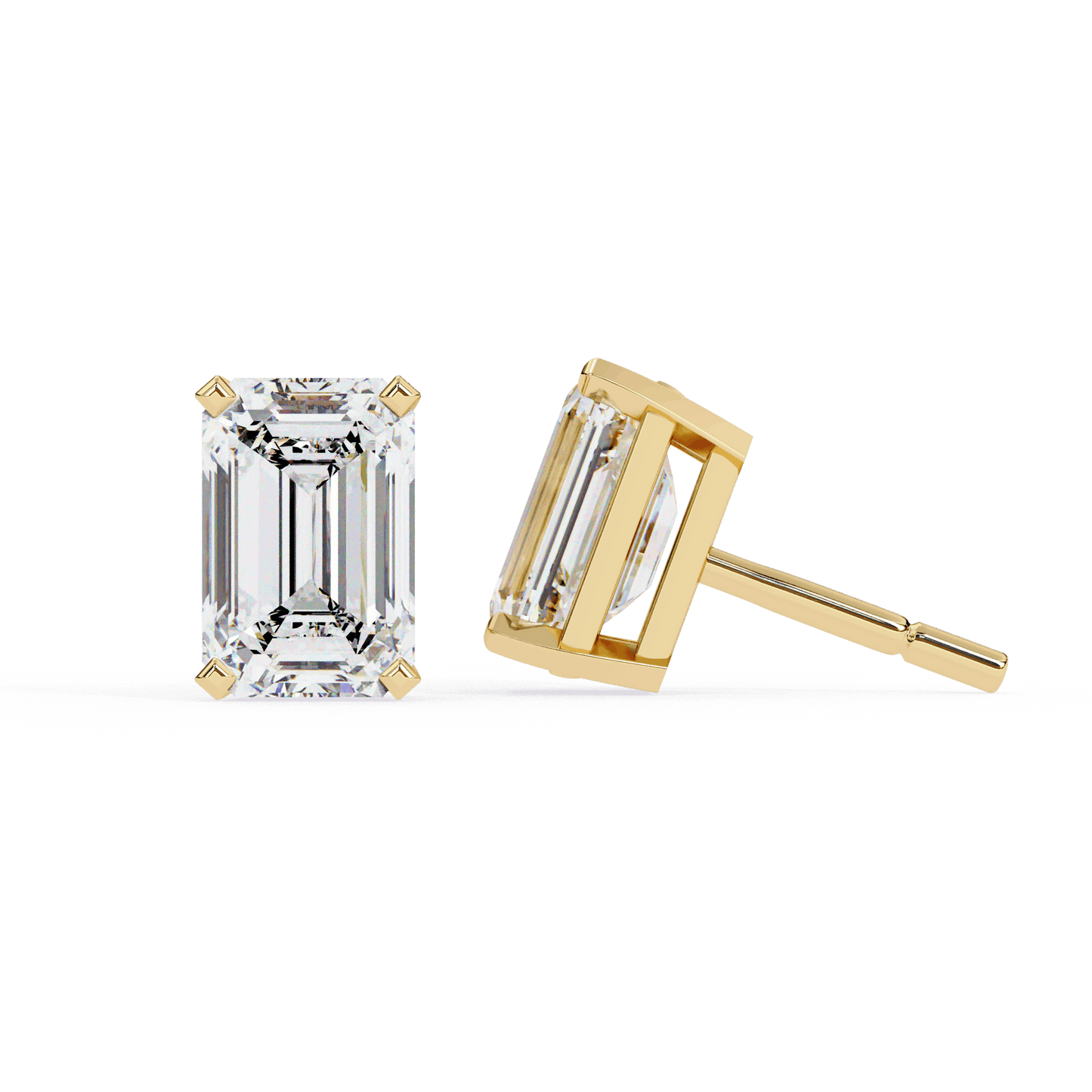 lab grown diamond | moissanite Jewellery Stardust Elegance Lab Grown Diamond OR Moissanite Stud Earrings by Rabbito Jewels