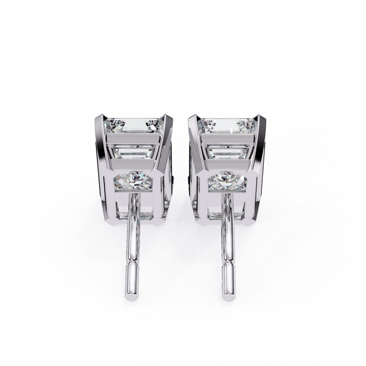 lab grown diamond | moissanite Jewellery Stardust Elegance Lab Grown Diamond OR Moissanite Stud Earrings by Rabbito Jewels