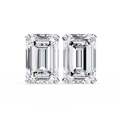 lab grown diamond | moissanite Jewellery Stardust Elegance Lab Grown Diamond OR Moissanite Stud Earrings White Gold 14K by Rabbito Jewels