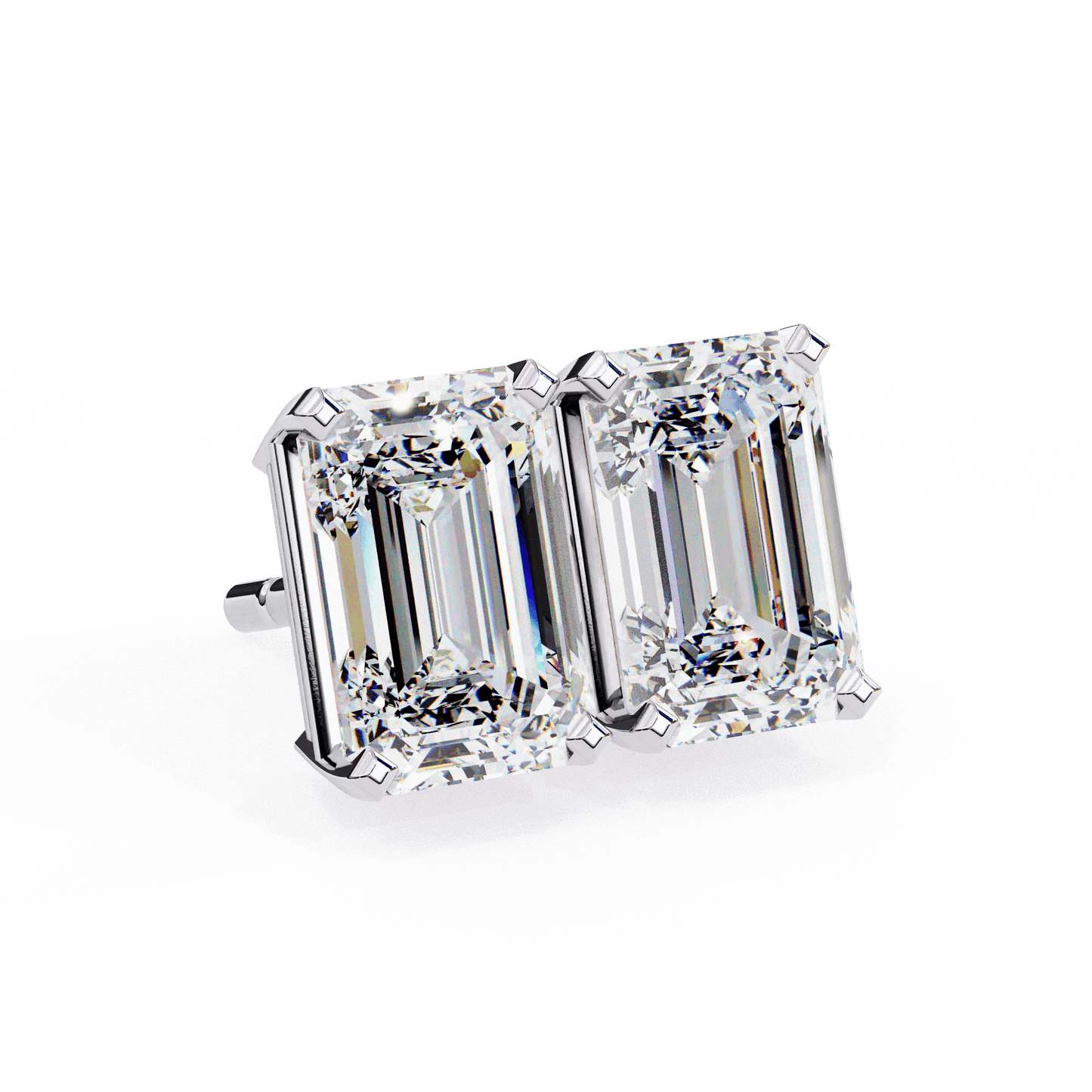 lab grown diamond | moissanite Jewellery Stardust Elegance Lab Grown Diamond OR Moissanite Stud Earrings by Rabbito Jewels