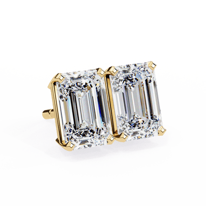 lab grown diamond | moissanite Jewellery Stardust Elegance Lab Grown Diamond OR Moissanite Stud Earrings by Rabbito Jewels