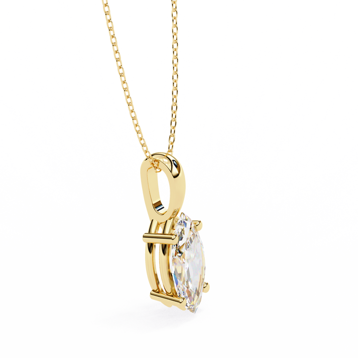 lab grown diamond | moissanite Jewellery 0.93CT Marquise Lab Grown Diamond OR Moissanite Pendant by Rabbito Jewels