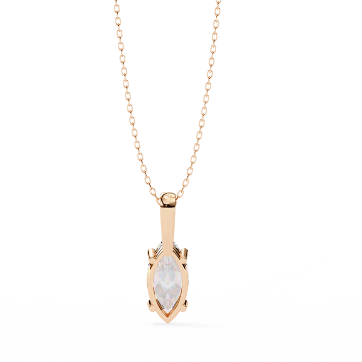lab grown diamond | moissanite Jewellery 0.93CT Marquise Lab Grown Diamond OR Moissanite Pendant by Rabbito Jewels