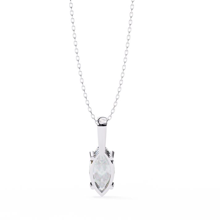lab grown diamond | moissanite Jewellery 0.93CT Marquise Lab Grown Diamond OR Moissanite Pendant by Rabbito Jewels