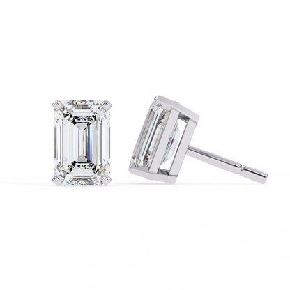lab grown diamond | moissanite Jewellery Stardust Elegance Lab Grown Diamond OR Moissanite Stud Earrings by Rabbito Jewels