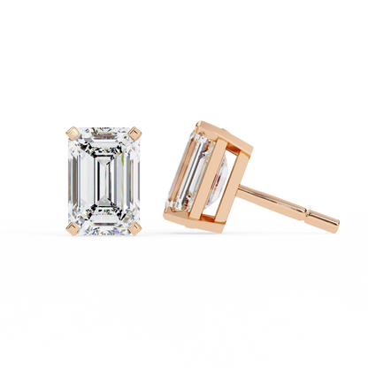 lab grown diamond | moissanite Jewellery Stardust Elegance Lab Grown Diamond OR Moissanite Stud Earrings by Rabbito Jewels