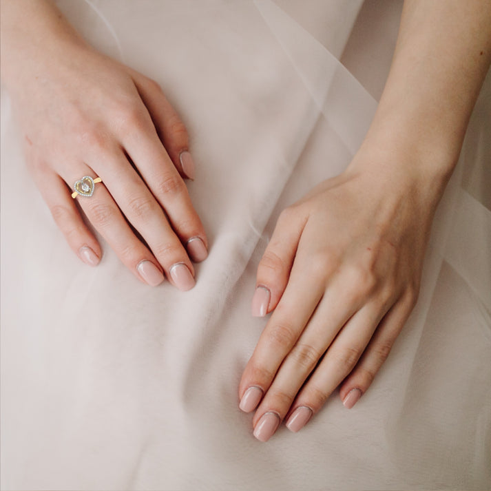 lab grown diamond | moissanite Jewellery Cherish Love Lab Grown Diamond OR Moissanite Ring by Rabbito Jewels