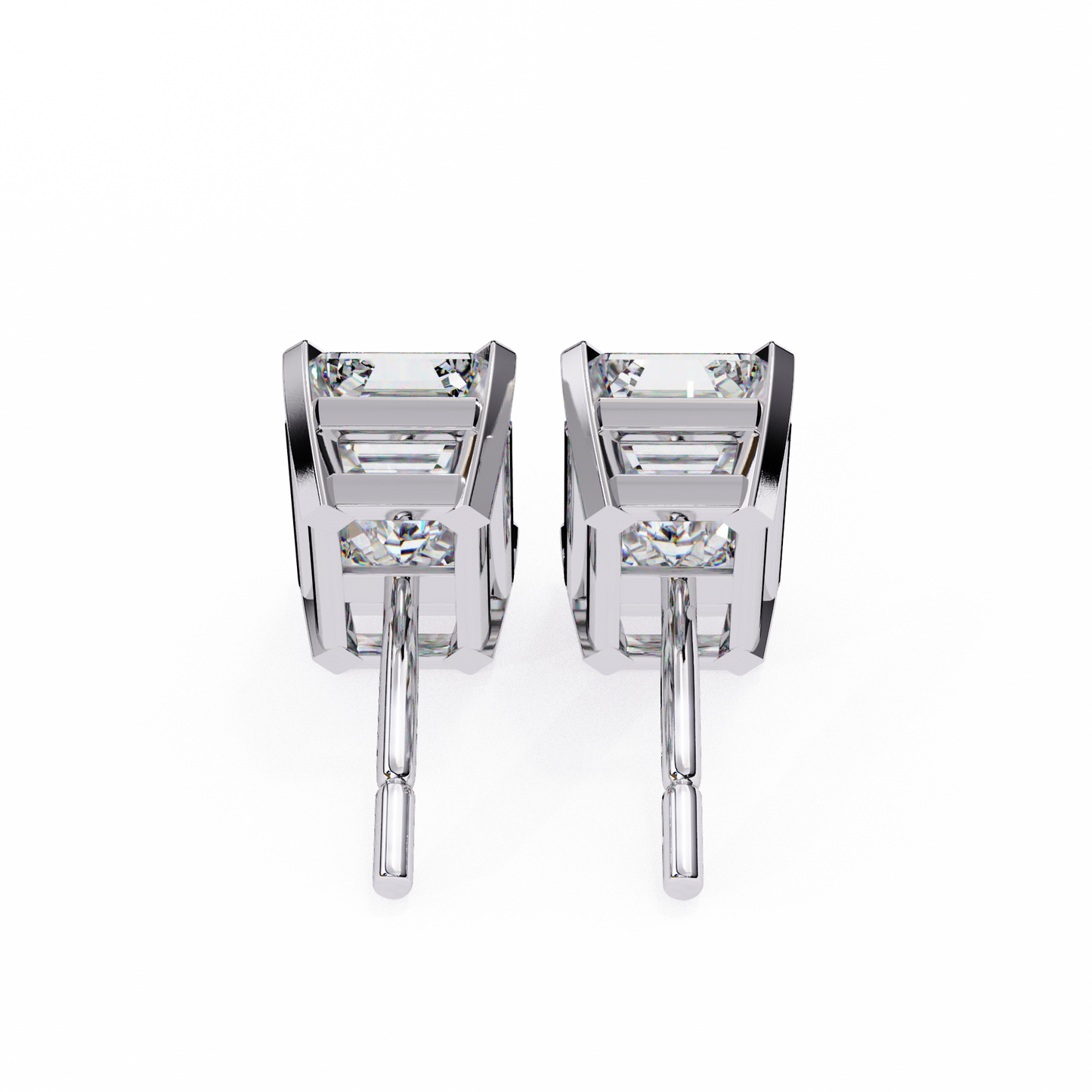 lab grown diamond | moissanite Jewellery Stardust Elegance Lab Grown Diamond OR Moissanite Stud Earrings by Rabbito Jewels