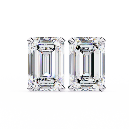lab grown diamond | moissanite Jewellery Stardust Elegance Lab Grown Diamond OR Moissanite Stud Earrings Silver by Rabbito Jewels