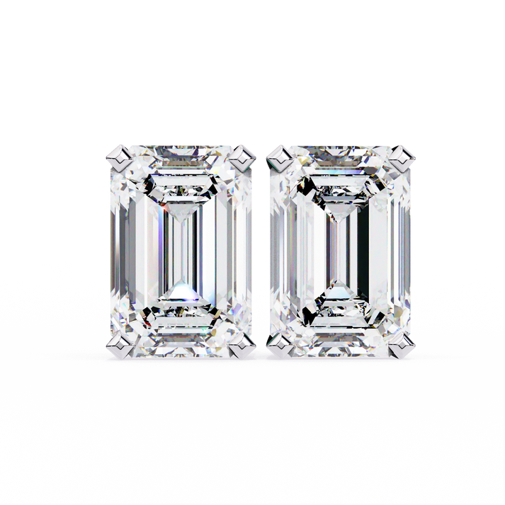 lab grown diamond | moissanite Jewellery Stardust Elegance Lab Grown Diamond OR Moissanite Stud Earrings Silver by Rabbito Jewels