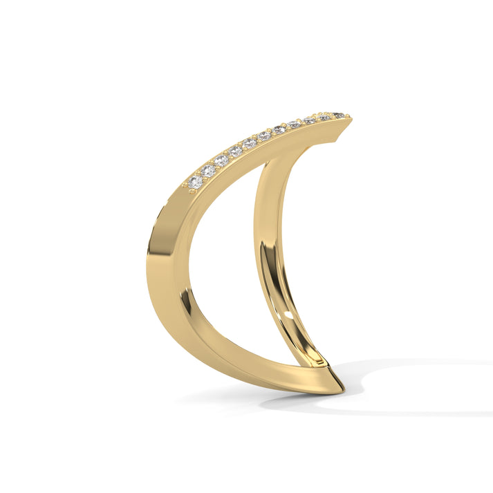 lab grown diamond | moissanite Jewellery V Lab Grown Diamond OR Moissanite Ring by Rabbito Jewels