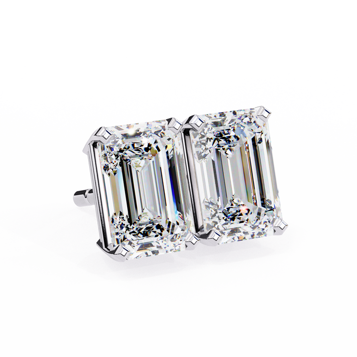 lab grown diamond | moissanite Jewellery Stardust Elegance Lab Grown Diamond OR Moissanite Stud Earrings by Rabbito Jewels