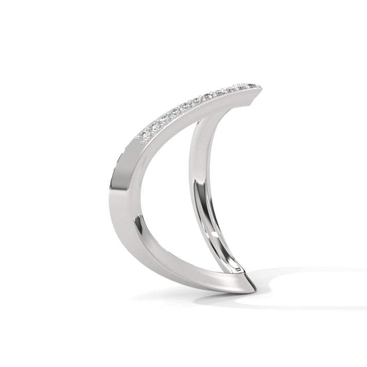 lab grown diamond | moissanite Jewellery V Lab Grown Diamond OR Moissanite Ring by Rabbito Jewels