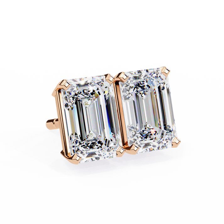 lab grown diamond | moissanite Jewellery Stardust Elegance Lab Grown Diamond OR Moissanite Stud Earrings by Rabbito Jewels