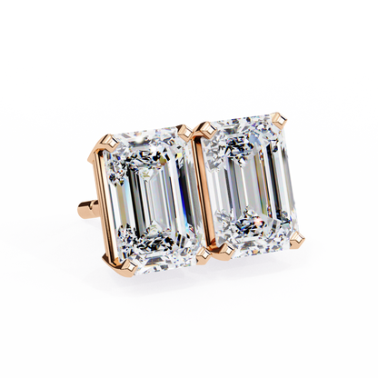 lab grown diamond | moissanite Jewellery Stardust Elegance Lab Grown Diamond OR Moissanite Stud Earrings by Rabbito Jewels