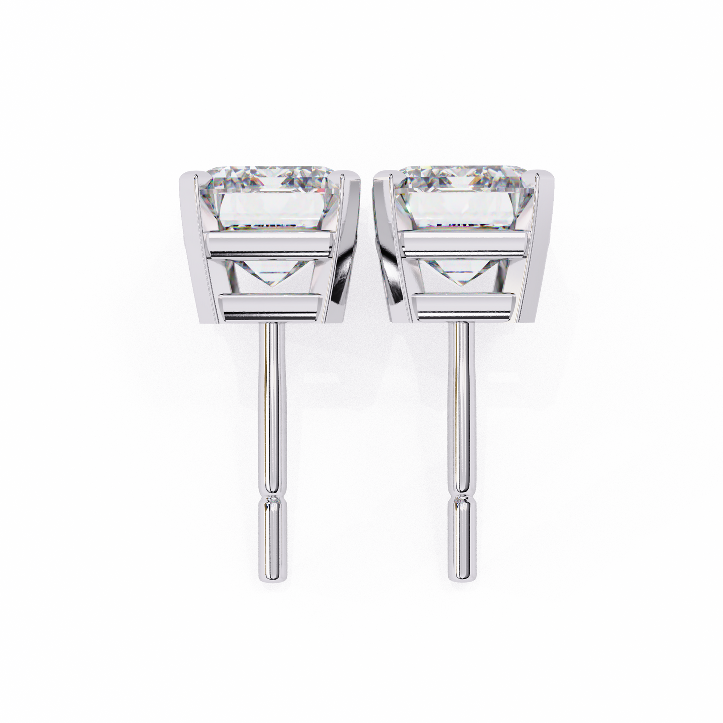 lab grown diamond | moissanite Jewellery Stardust Elegance Lab Grown Diamond OR Moissanite Stud Earrings by Rabbito Jewels