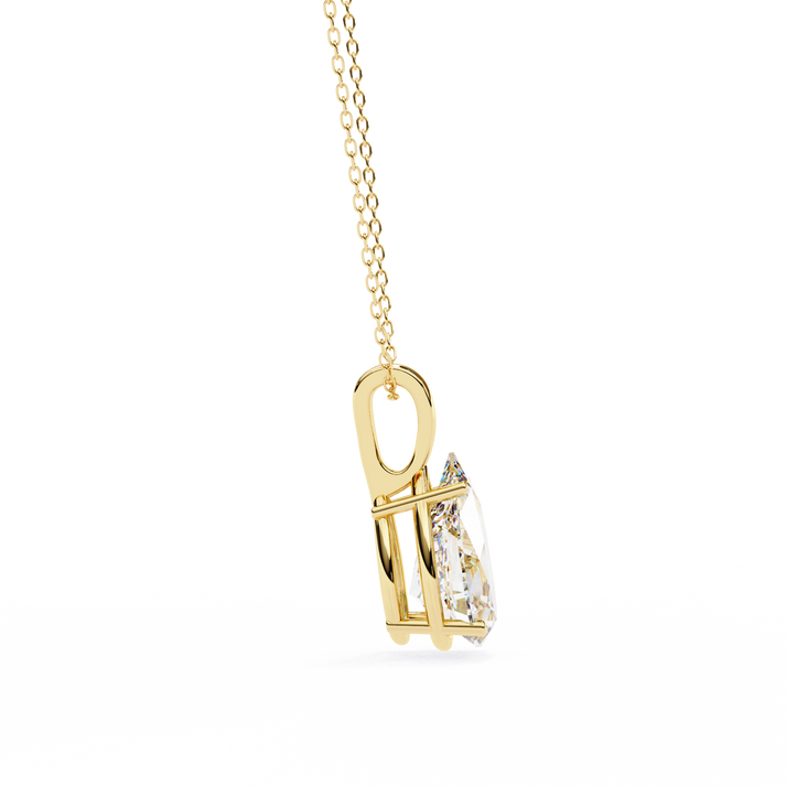 lab grown diamond | moissanite Jewellery Ivy Pear 0.83CT Lab Grown Diamond OR Moissanite Pendant by Rabbito Jewels