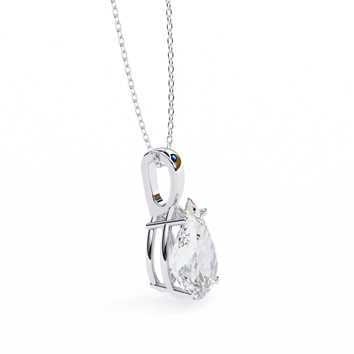 lab grown diamond | moissanite Jewellery Ivy Pear 0.83CT Lab Grown Diamond OR Moissanite Pendant by Rabbito Jewels