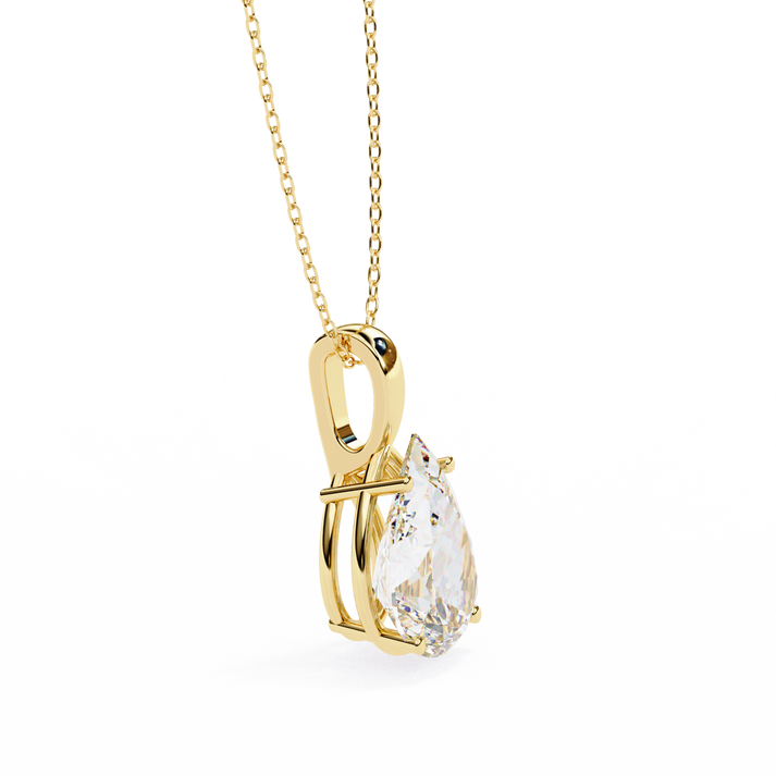 lab grown diamond | moissanite Jewellery Ivy Pear 0.83CT Lab Grown Diamond OR Moissanite Pendant by Rabbito Jewels