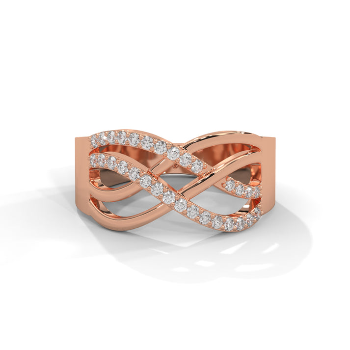 lab grown diamond | moissanite Jewellery Artis Lab Grown Diamond OR Moissanite Ring Rose Gold 14K by Rabbito Jewels