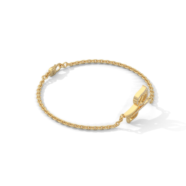 lab grown diamond | moissanite Jewellery Twining Leaves Lab Grown Diamond OR Moissanite Bracelet by Rabbito Jewels