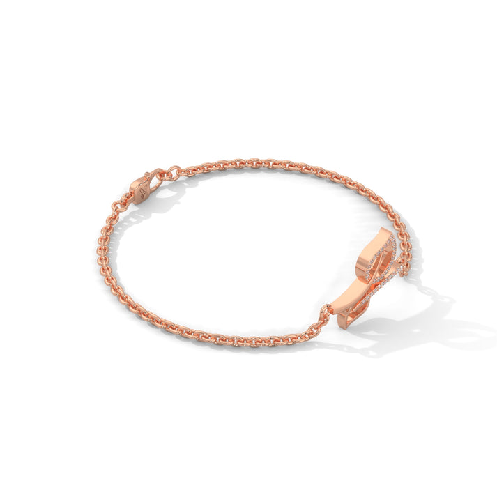 lab grown diamond | moissanite Jewellery Twining Leaves Lab Grown Diamond OR Moissanite Bracelet by Rabbito Jewels