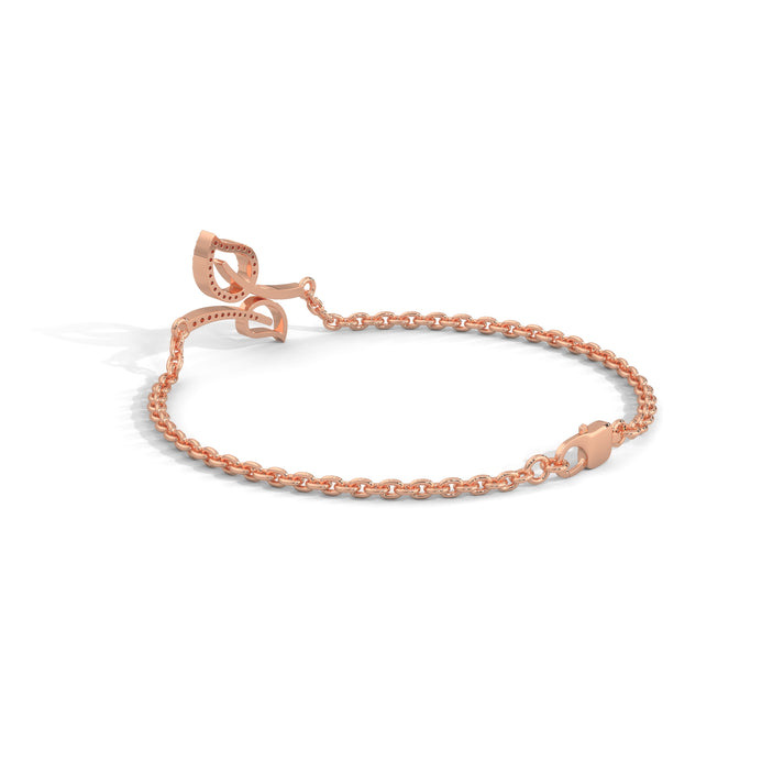 lab grown diamond | moissanite Jewellery Twining Leaves Lab Grown Diamond OR Moissanite Bracelet by Rabbito Jewels