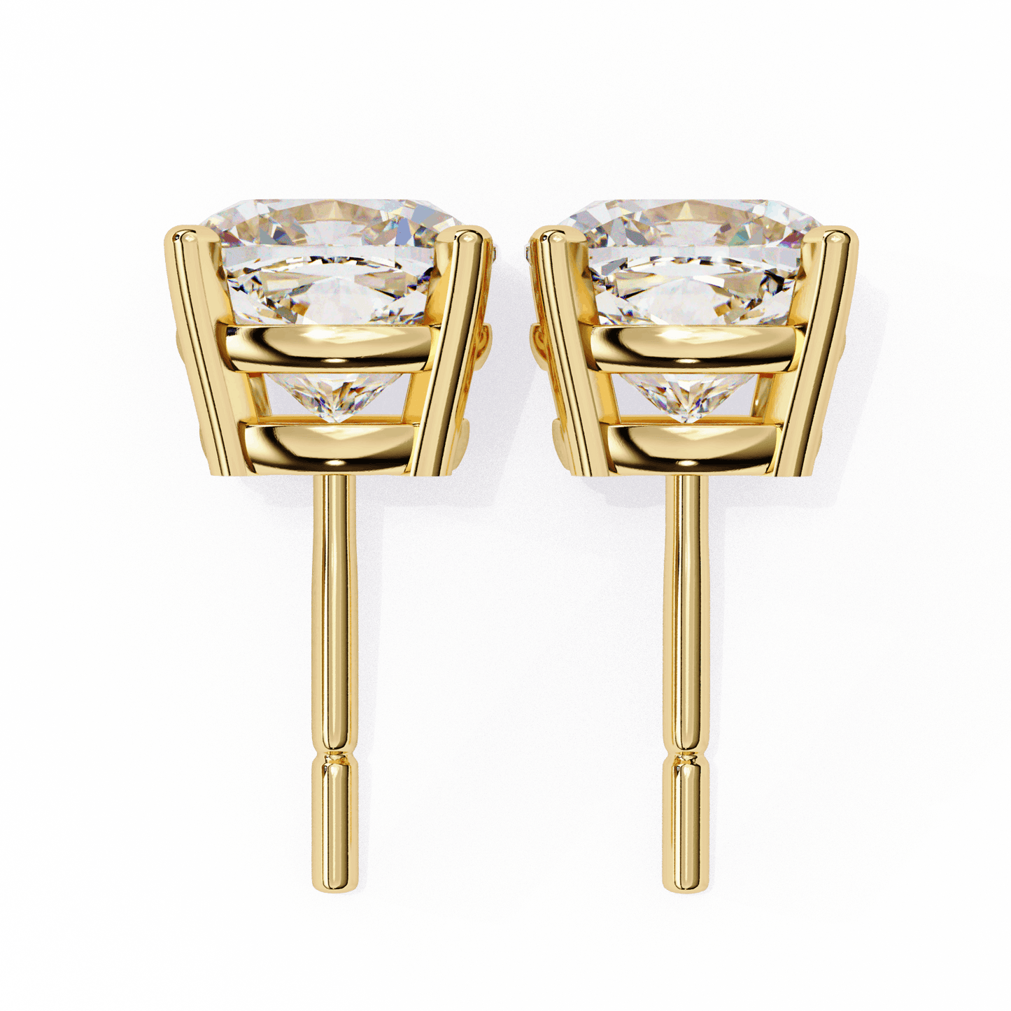 lab grown diamond | moissanite Jewellery Pearlescent Dream Lab Grown Diamond OR Moissanite Stud Earrings by Rabbito Jewels