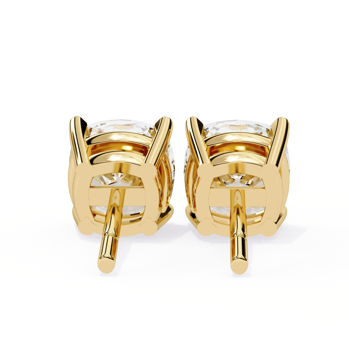 lab grown diamond | moissanite Jewellery Pearlescent Dream Lab Grown Diamond OR Moissanite Stud Earrings by Rabbito Jewels