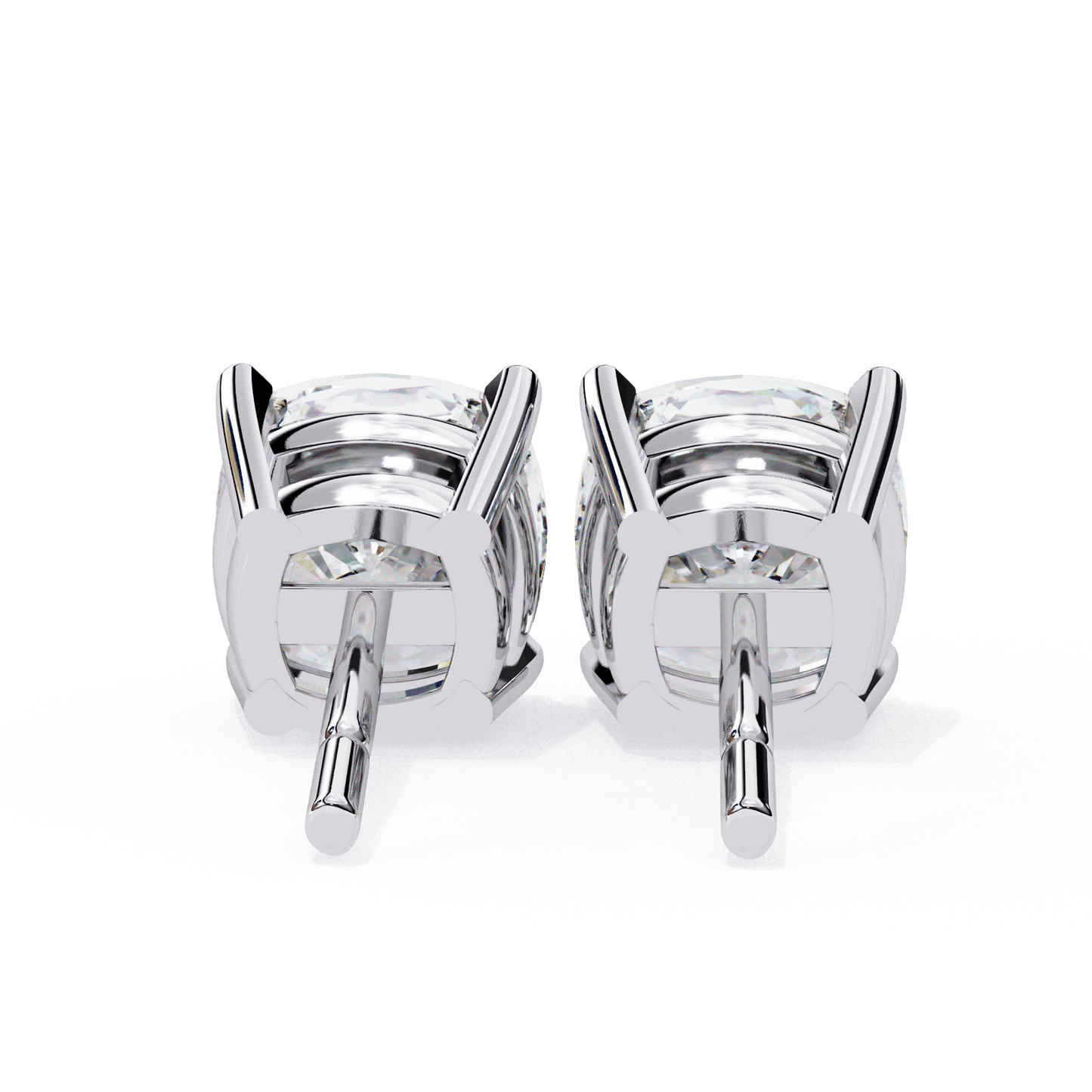 lab grown diamond | moissanite Jewellery Pearlescent Dream Lab Grown Diamond OR Moissanite Stud Earrings by Rabbito Jewels