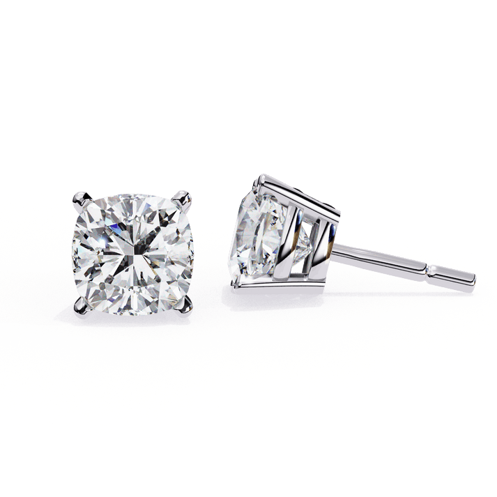 lab grown diamond | moissanite Jewellery Pearlescent Dream Lab Grown Diamond OR Moissanite Stud Earrings by Rabbito Jewels