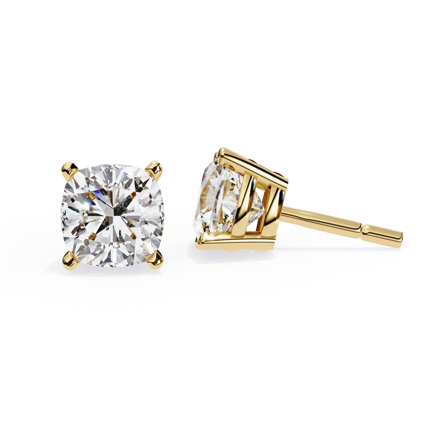 lab grown diamond | moissanite Jewellery Pearlescent Dream Lab Grown Diamond OR Moissanite Stud Earrings by Rabbito Jewels