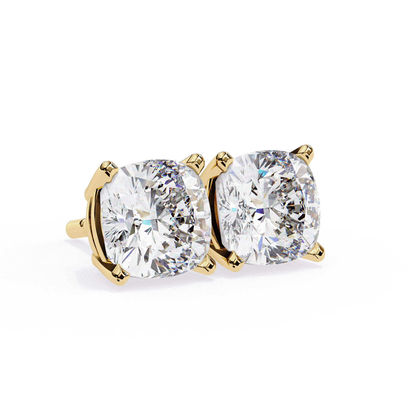 lab grown diamond | moissanite Jewellery Pearlescent Dream Lab Grown Diamond OR Moissanite Stud Earrings by Rabbito Jewels