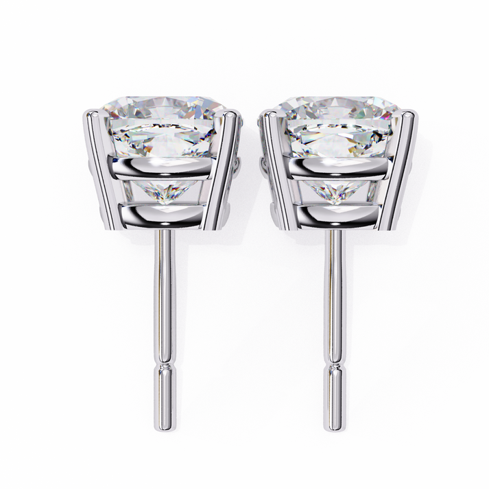 lab grown diamond | moissanite Jewellery Pearlescent Dream Lab Grown Diamond OR Moissanite Stud Earrings by Rabbito Jewels