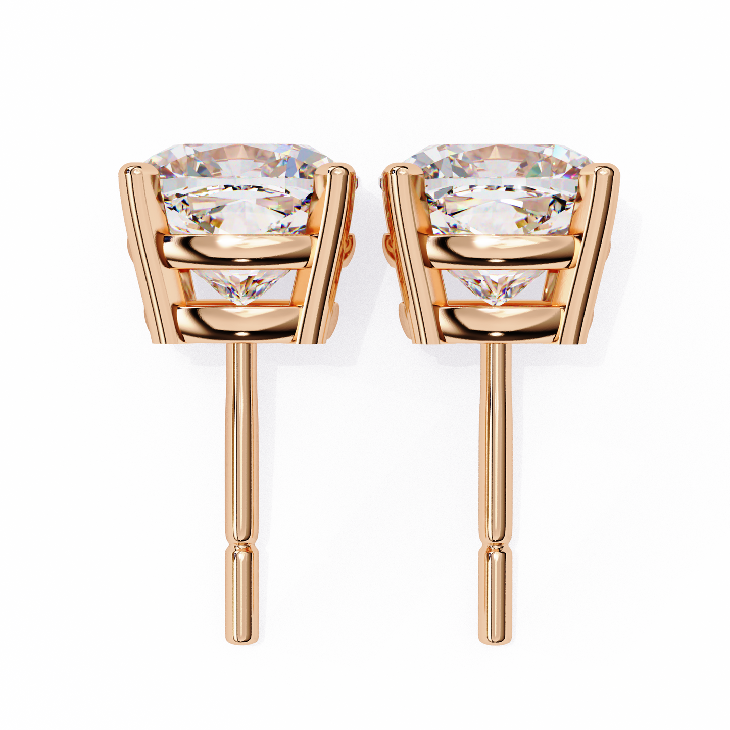 lab grown diamond | moissanite Jewellery Pearlescent Dream Lab Grown Diamond OR Moissanite Stud Earrings by Rabbito Jewels