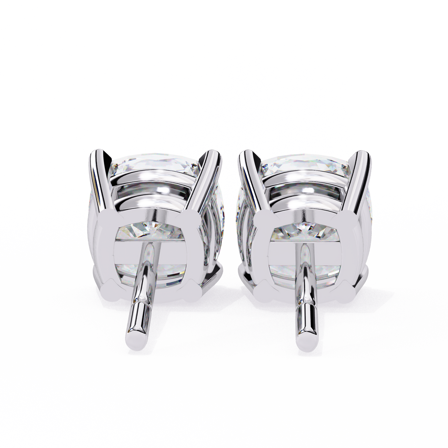 lab grown diamond | moissanite Jewellery Pearlescent Dream Lab Grown Diamond OR Moissanite Stud Earrings by Rabbito Jewels