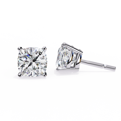 lab grown diamond | moissanite Jewellery Pearlescent Dream Lab Grown Diamond OR Moissanite Stud Earrings by Rabbito Jewels