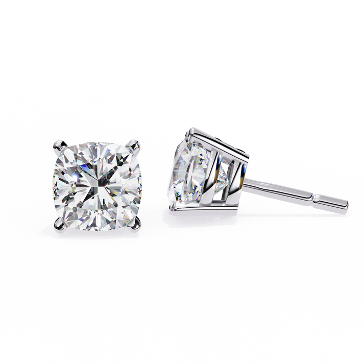 lab grown diamond | moissanite Jewellery Pearlescent Dream Lab Grown Diamond OR Moissanite Stud Earrings by Rabbito Jewels