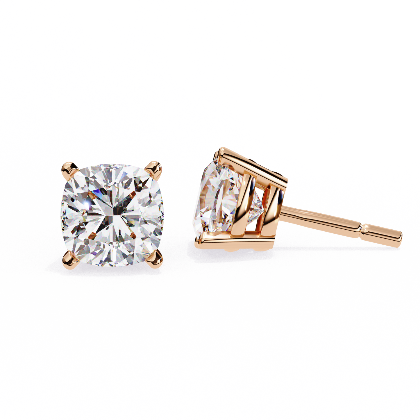 lab grown diamond | moissanite Jewellery Pearlescent Dream Lab Grown Diamond OR Moissanite Stud Earrings by Rabbito Jewels