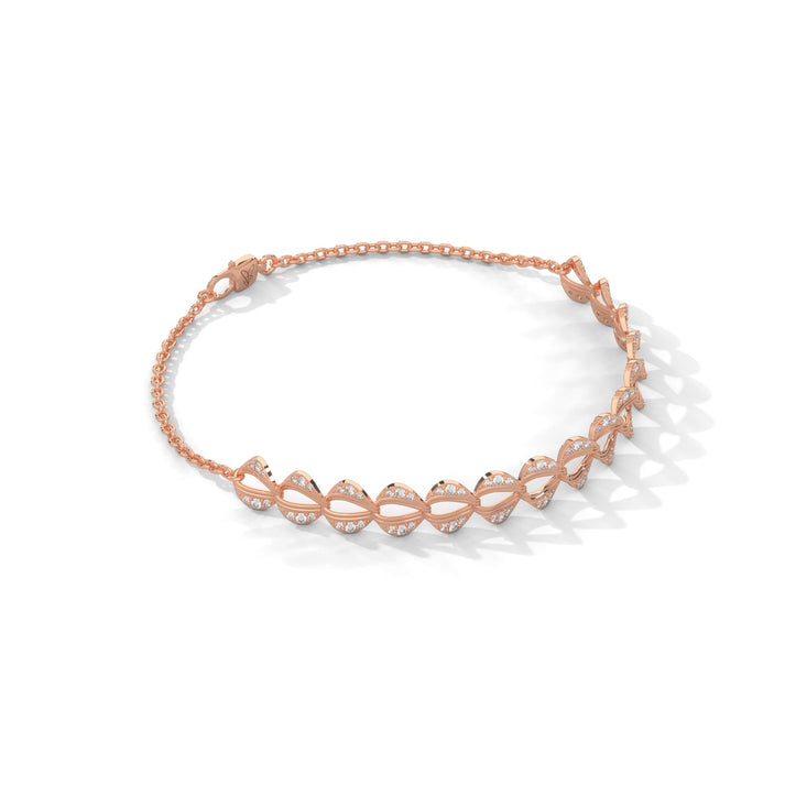 lab grown diamond | moissanite Jewellery Scalloped Lab Grown Diamond OR Moissanite Bracelet by Rabbito Jewels