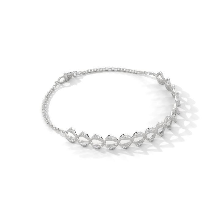 lab grown diamond | moissanite Jewellery Scalloped Lab Grown Diamond OR Moissanite Bracelet by Rabbito Jewels