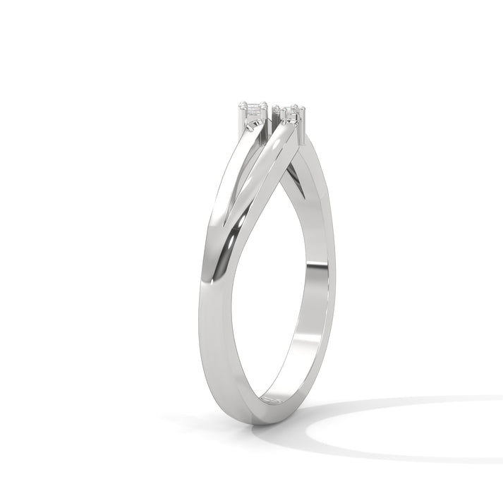 lab grown diamond | moissanite Jewellery Hamesa Crossover Lab Grown Diamond OR Moissanite Ring by Rabbito Jewels