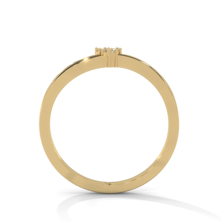 lab grown diamond | moissanite Jewellery Hamesa Crossover Lab Grown Diamond OR Moissanite Ring by Rabbito Jewels