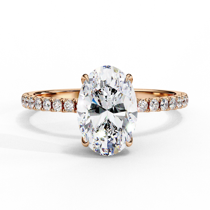 lab grown diamond | moissanite Jewellery Classic Droplet Lab Grown Diamond OR Moissanite Ring by Rabbito Jewels