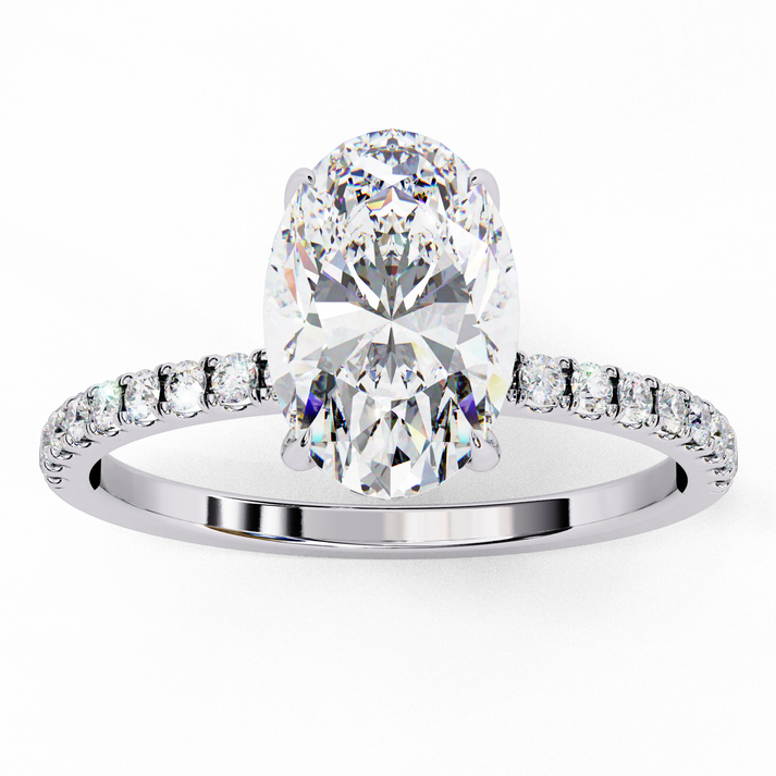 lab grown diamond | moissanite Jewellery Classic Droplet Lab Grown Diamond OR Moissanite Ring by Rabbito Jewels